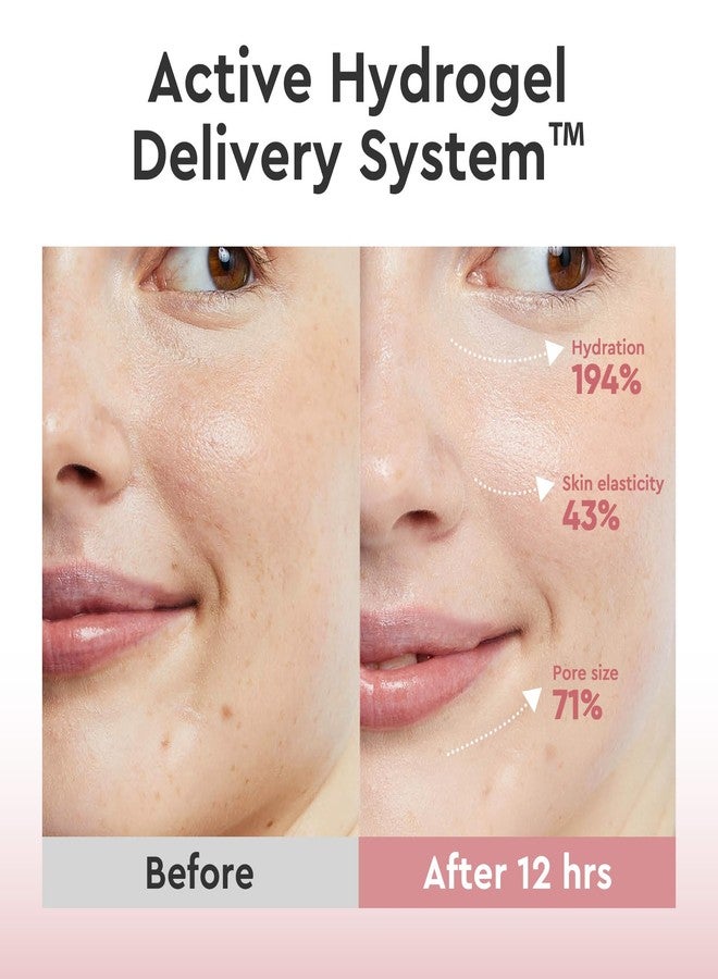 Elvira Bio-Collagen Real Deep Mask, Overnight Hydrating Face Mask with Hyaluronic Acid, Korean Skincare Face Mask for Moisturizing and Firming, Face Masks Sheet for All Skin Types, 4 Pack - Image 3
